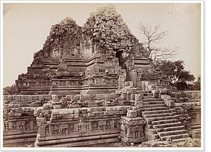 Northern side of the Shiva temple, Prambanan, Céphas, 1889-1890