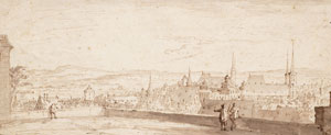 Casper Luyken, Gezicht op de stad Neurenberg, 1700