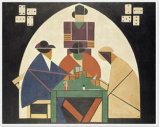 Th. van Doesburg, De kaartspelers, 1916-1917